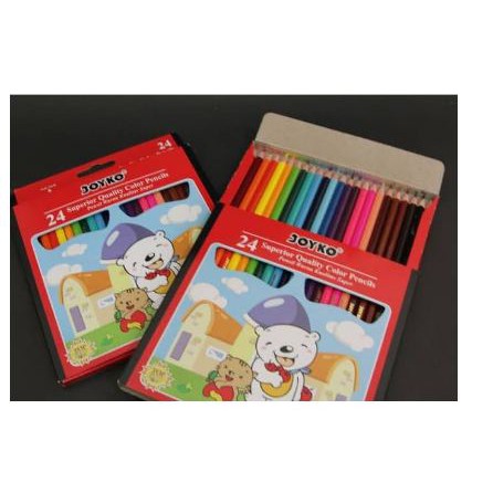 [TOSERBA_EMAK] - Pensil Joyko 24 Warna Panjang/Pendek Superior Quality Color Pencils