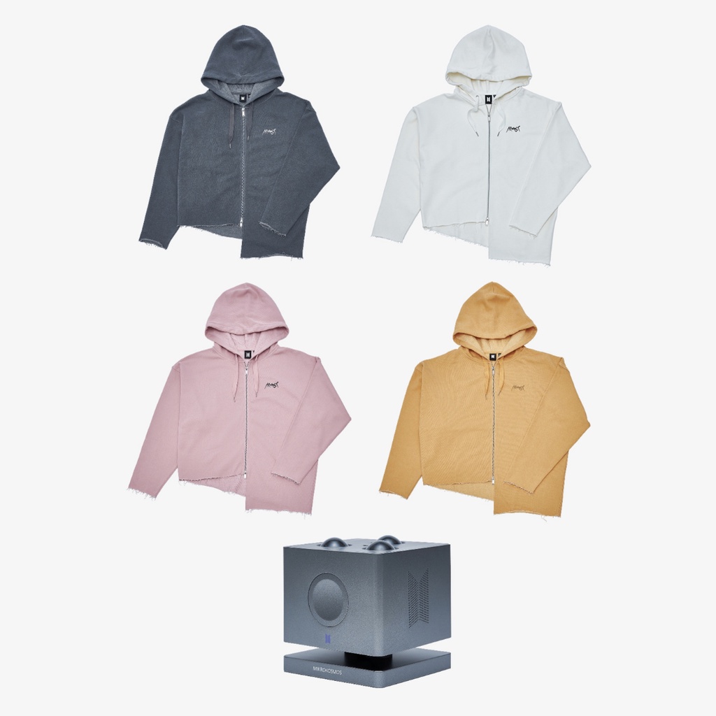 [PO] Artist Made Collection By BTS Jungkook (JK) Merch (MD) - ARMYST Zip-Up Hoody Black/White/Mustar