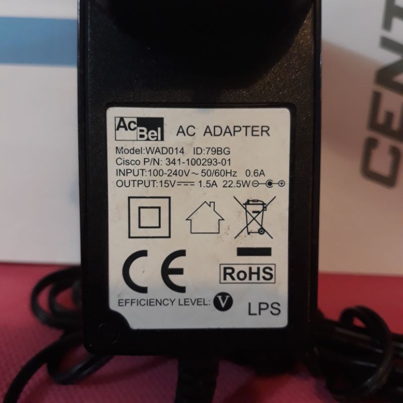 Kabel Adaptor Power 15V 1.5A
