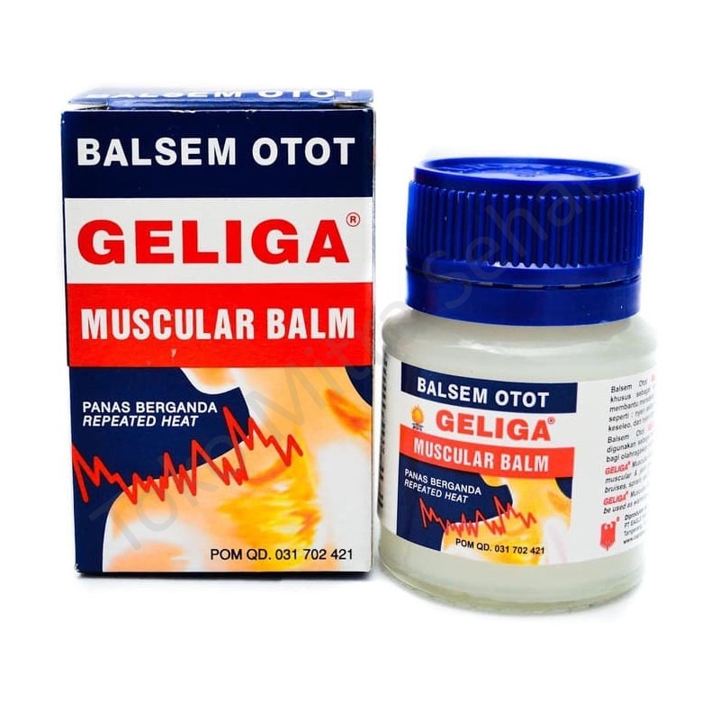 BALSEM OTOT GELIGA / Geliga Balsem Otot 40gr / Balsem Geliga / Balsem Pegal Linu / Nyeri Sendi / Bal
