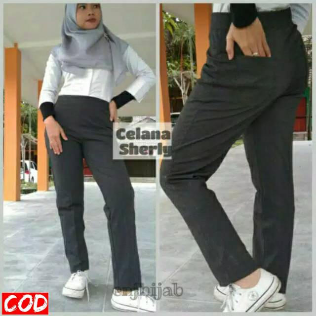 Celana Panjang Denim Wanita Strech Size M, L, XL,