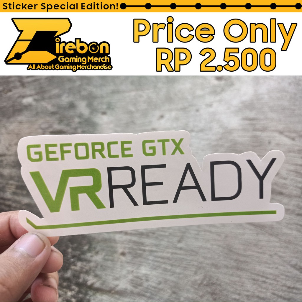 Sticker Stiker Geforce Gtx Vr