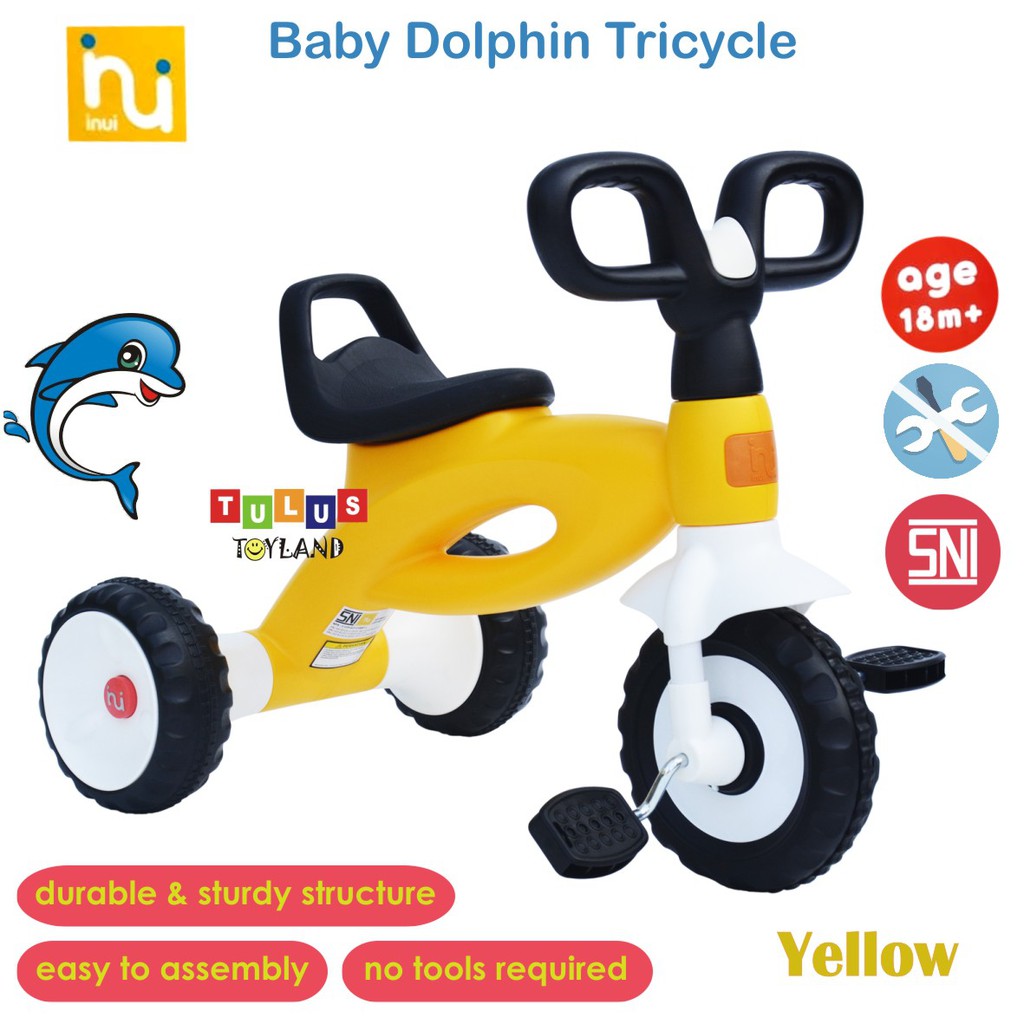 Sepeda Pedal Roda Tiga Inui Baby Dolphin Tricycle mini bike gowes anak kc 117 murah kc117