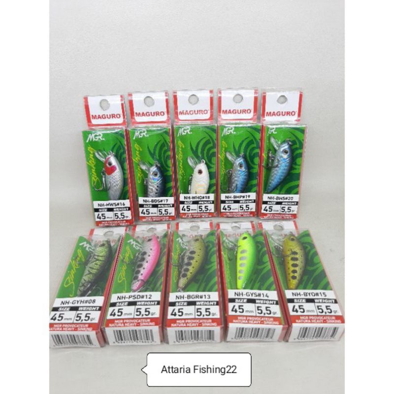 Umpan Pancing/Lure/Minnow Maguro Provocateur Natura Heavy Sinking 45m