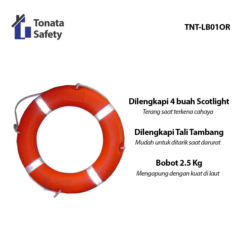 Life Buoy - Ring Buoy / Tonata Safety / 2.5 Kg