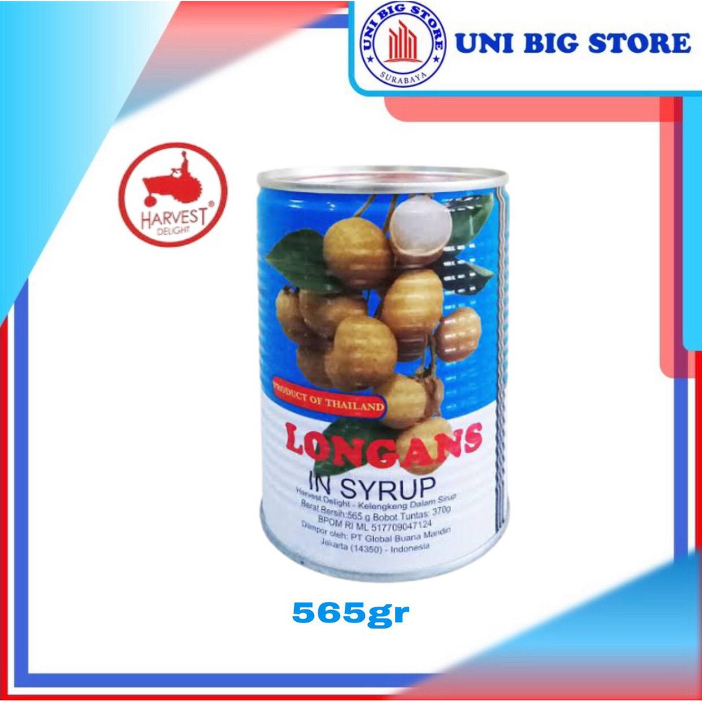 

HARVEST Delight Longan in Syrup 565 gr Buah Kelengkeng Kaleng