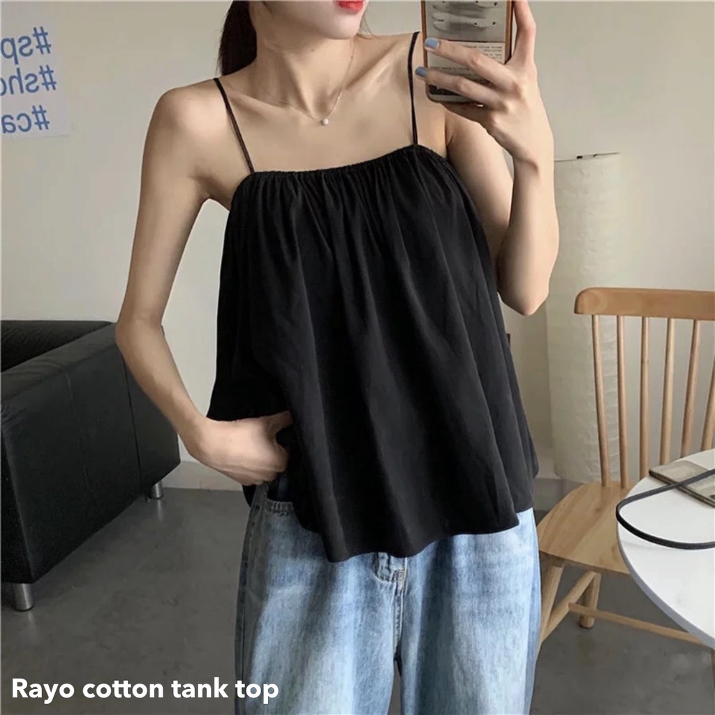 Rayo cotton tank top -Thejanclothes