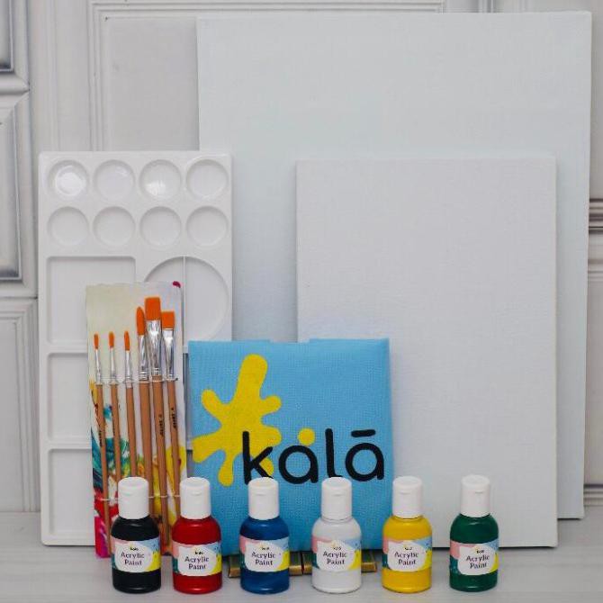 

Acrylic Painting Kit (Alat Lukis Set) - 2 Kanvas: Size 30x40 dan 20x30