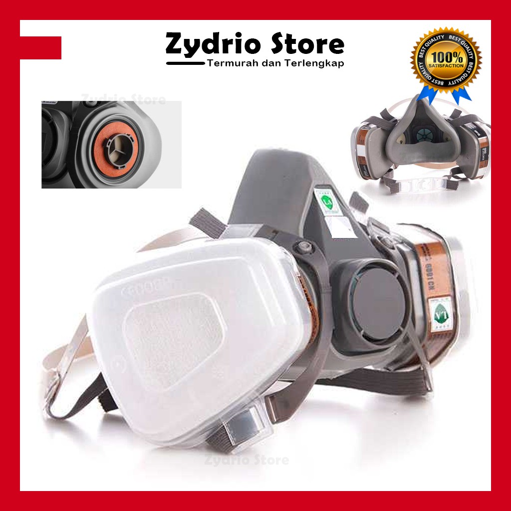 Safety Mask Respirator Mask Masker Gas Respirator Masker Cat Kimia