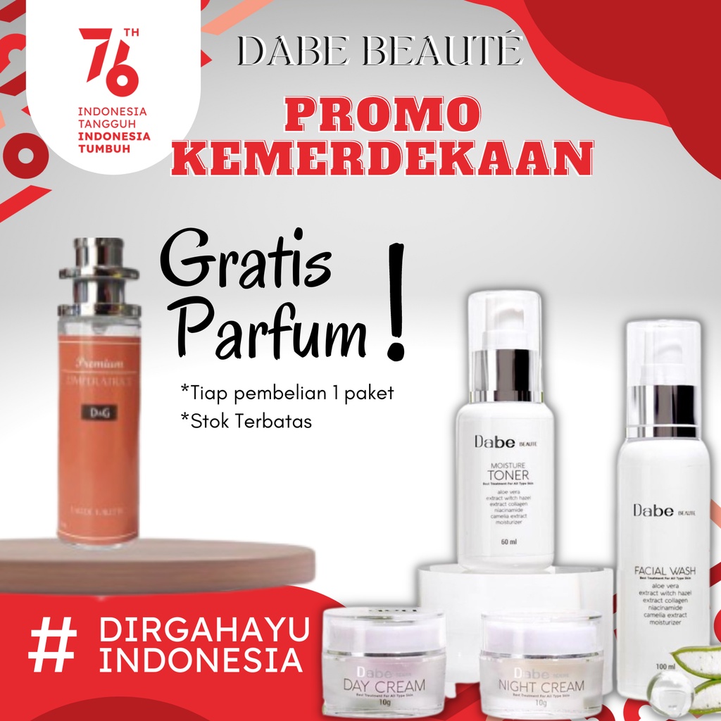 READY FREE PARFUM DABE BEAUTE/DABEBEAUTE artis bella shofie viral skincare glowing ecer/dropship COD