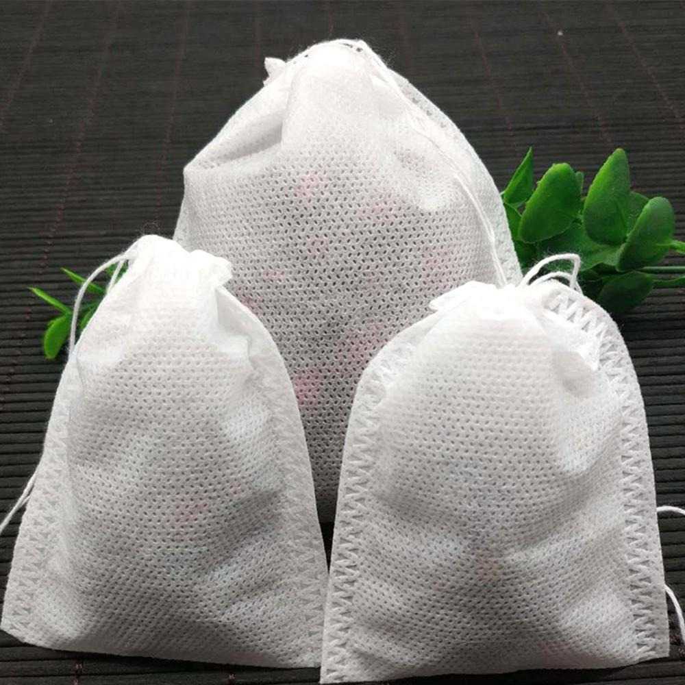 Miss Rose Kantung Filter Saringan Teh Teabag Drawstring Disposable 100PCS Penyaring Tea Multifungsi