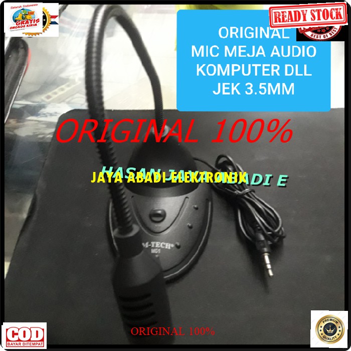 G286 ORIGINAL 3.5 mm mic meja kabel mik table microphone desk standing mikrophone mikrophone professional pro audio vokal vocal eleketronik multi universal desktop komputer laptop youtuber cable G286  jek jack 3,5MM BISA SEGALA AUDIO DAN KOMPUTER  1. Dapa