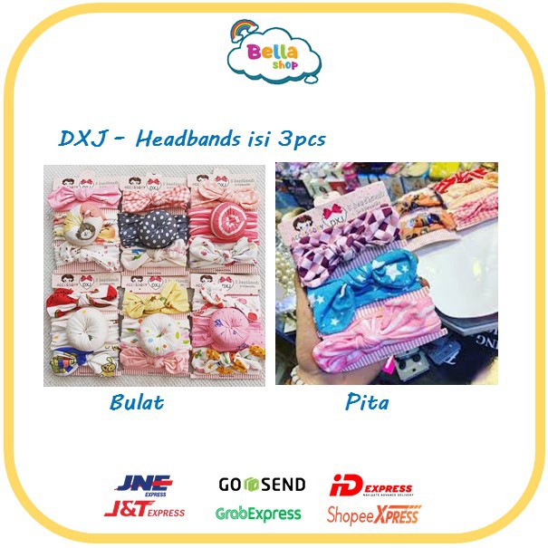 Bandana Bayi Set isi 3 Aneka Motif dan Warna Bandana Bayi Motif Lucu-BELLA SHOP