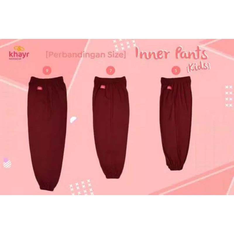 CELANA INNER PANTS KIDS by Khayr Moswear | Celana Panjang Anak