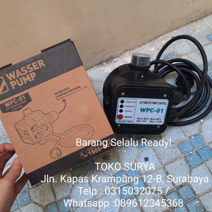 ,,,,,,,] automatic pressure control WASSER WPC 01 APC otomatis pompa air