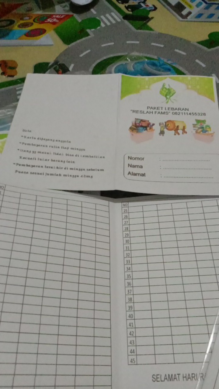 Buku Tabungan Custom Buku Paket Lebaran Shopee Indonesia