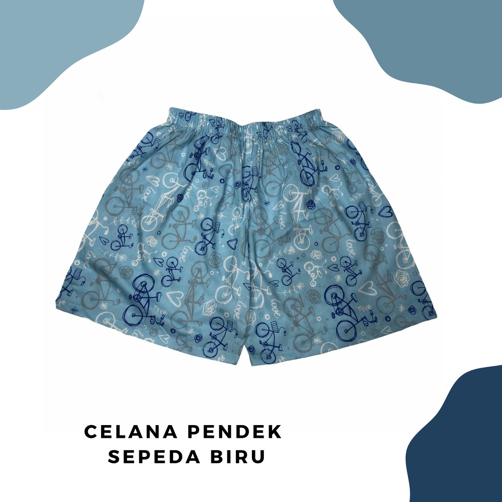 Hot pants kolor celana pendek tidur santai murah wanita/cewek motif katun jumbo big size BIG SIZE