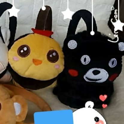 EMY EMF08 earmuff boneka bulu penutup telinga anak balita pelindung tidur naik pesawat