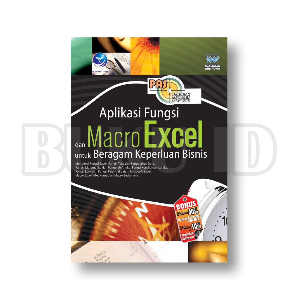 Jual Buku Panduan Aplikasi Dan Solusi: Aplikasi Dan Macro Excel Untuk ...