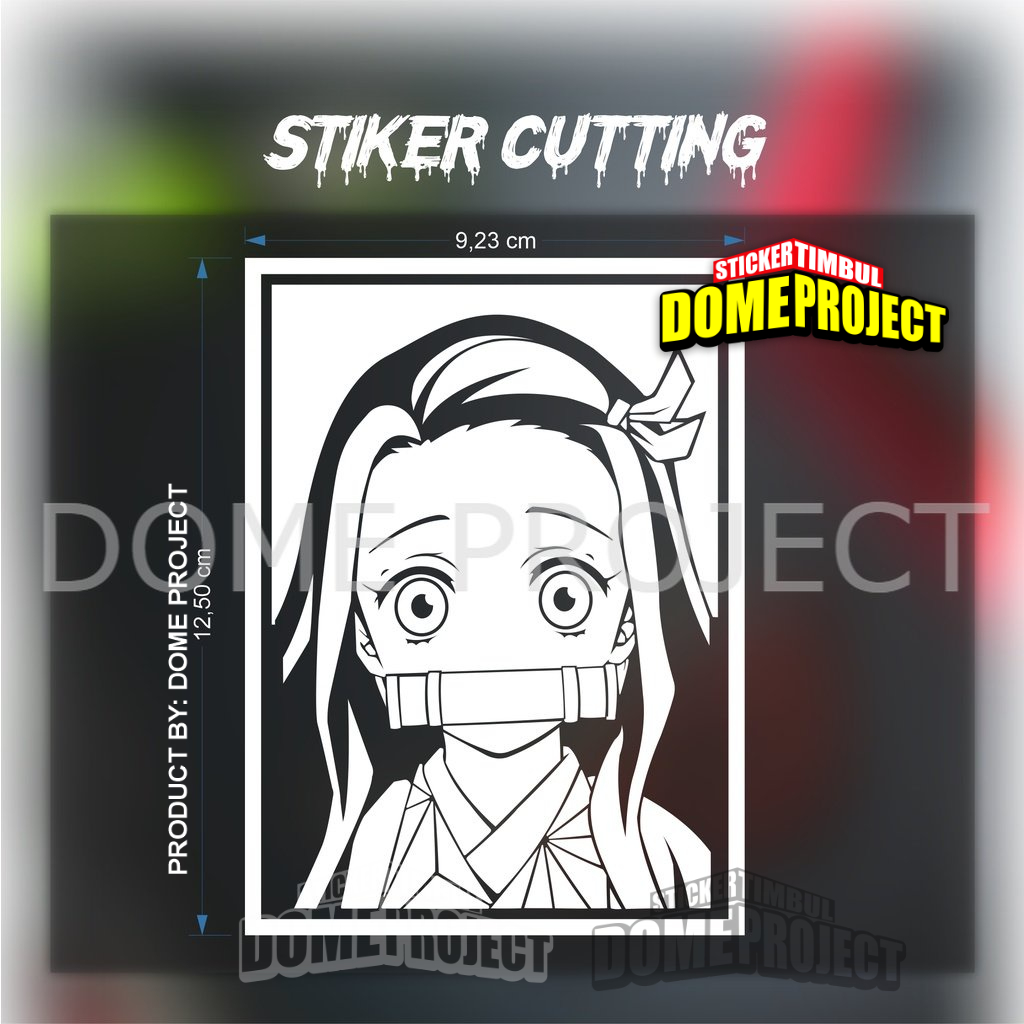 STIKER CUTTING ANIME NEZUKO FACE