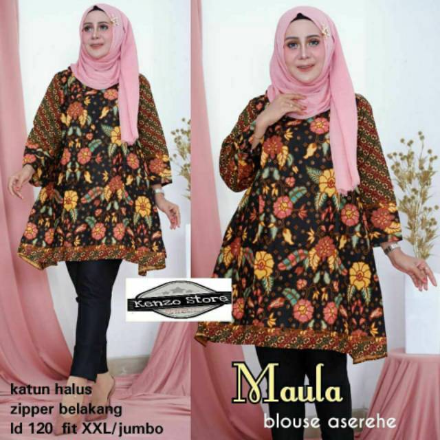 Jumbo Shinta / ATASAN PRIA BIG SIZE JUMBO XL LD 110CM / ATASAN BATIK KEMEJA PEREMPUAN Fitri Batik