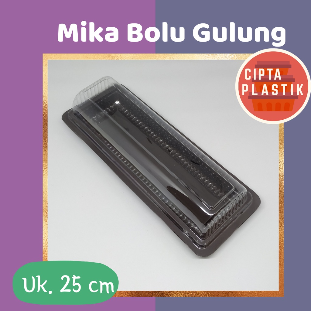 Mika Bolu Gulung / Mika BGT25 / Box Bolu Gulung 25cm isi 10pcs