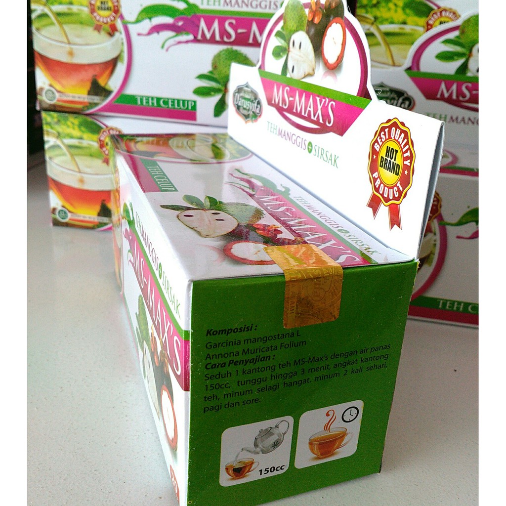 

Teh Celup Kulit Manggis + Daun Sirsak MS-MAX'S 2 in 1 - darusyifa