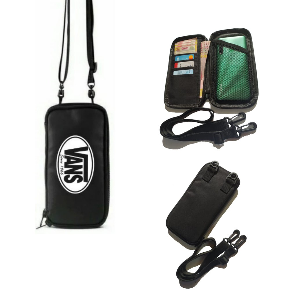 Sako Hanging Wallet Dompet Hp Gantung Leher Model Stussy