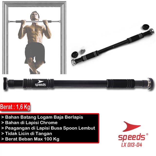 PULL UP BAR SPEEDS / DOOR CHINNING BAR / ALAT TONGKAT GYM ALAT FITNESS / ALAT FITNES PULL UP DOOR