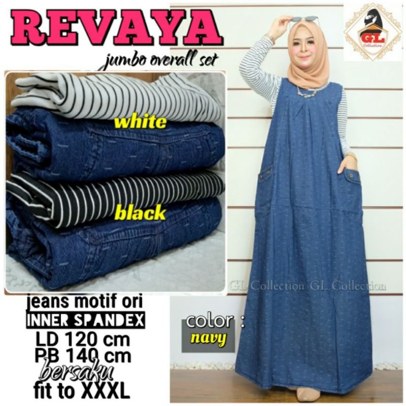 OVERALL JEANS PREMIUM (OVERALL SET)REVAYA JUMBO LD 120CM PB 140CM