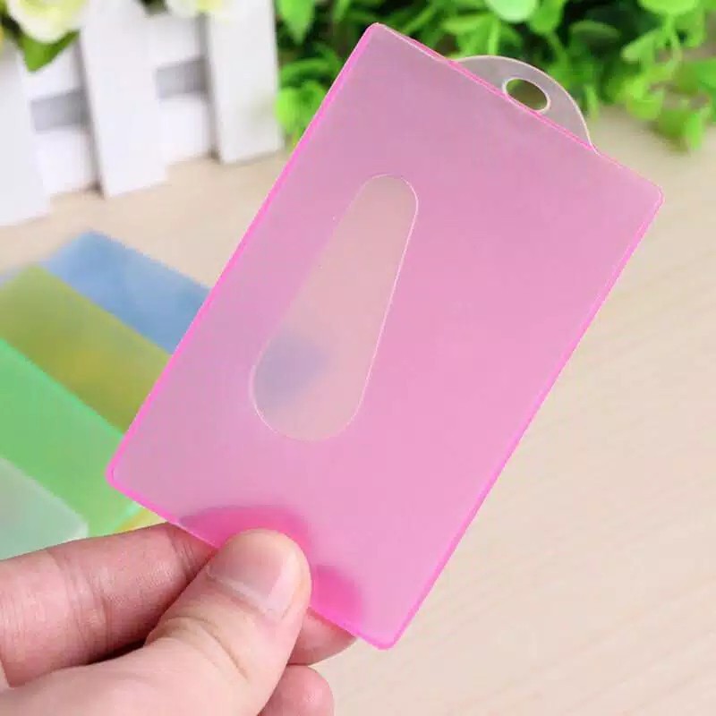 

Albama - Tempat Kartu Anti Air / Tempat Kartu Transparan / Card Holder Name Tag / Cover ID Card