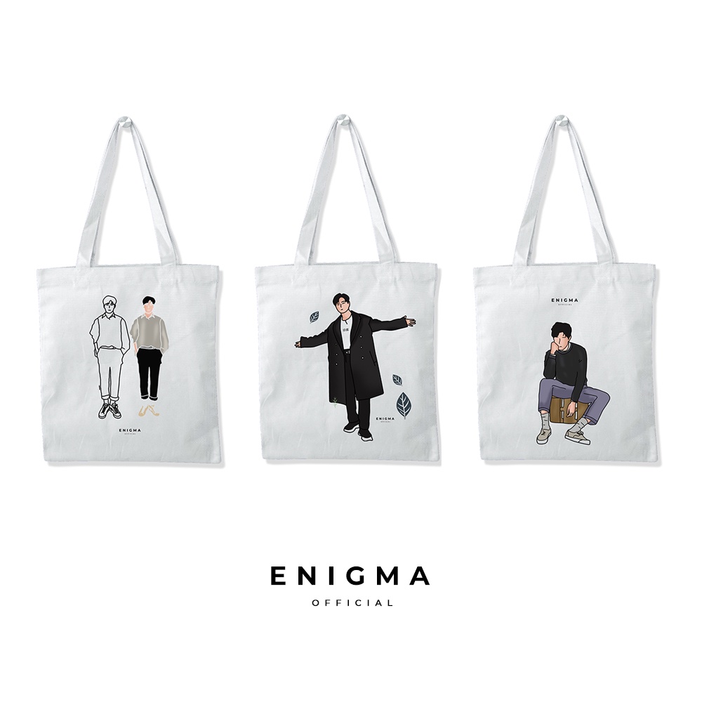 TERBARU TOTEBAG KANVAS  ILUSTRASI ORIGINAL ENIGMA TOTEBAG WANITA