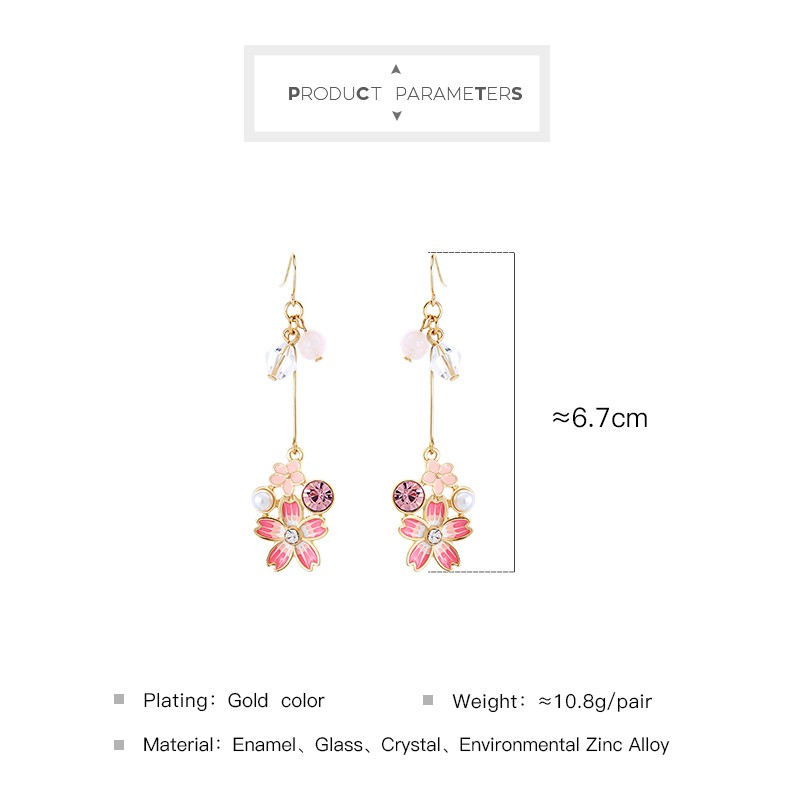 Anting Bunga Sakura Cherry Blossoms Lucu Kawaii Terlaris