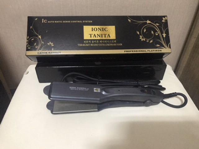 Catok Rambut Ionic Tanita 3 Jari Asli Professional Flat Iron