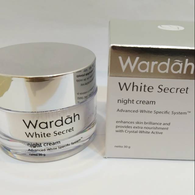 wardah white secret night cream