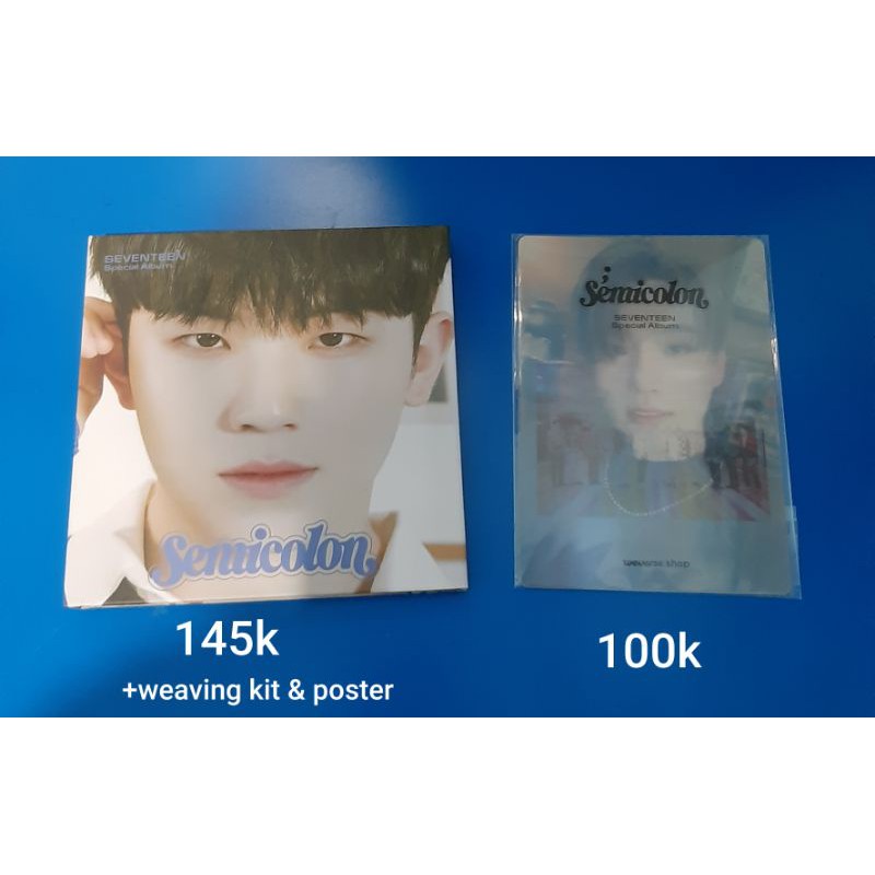 SEMICOLON ALBUM ONLY SEVENTEEN WOOZI DIGIPACK COVER DINO WEVERSE BENEFIT PHOTOCARD