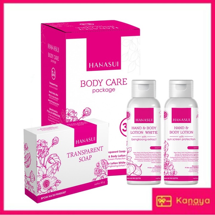 PAKET GLOWING Hanasui Body Care 3 In 1