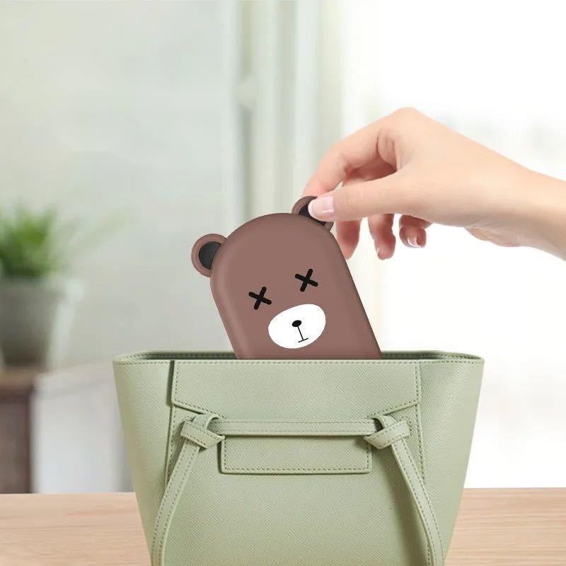 Cartoon Bear Desktop Mobile Phone Stand Lazy Mobile Phone Stand Portable Storage Folding Cute Cartoon Sji7