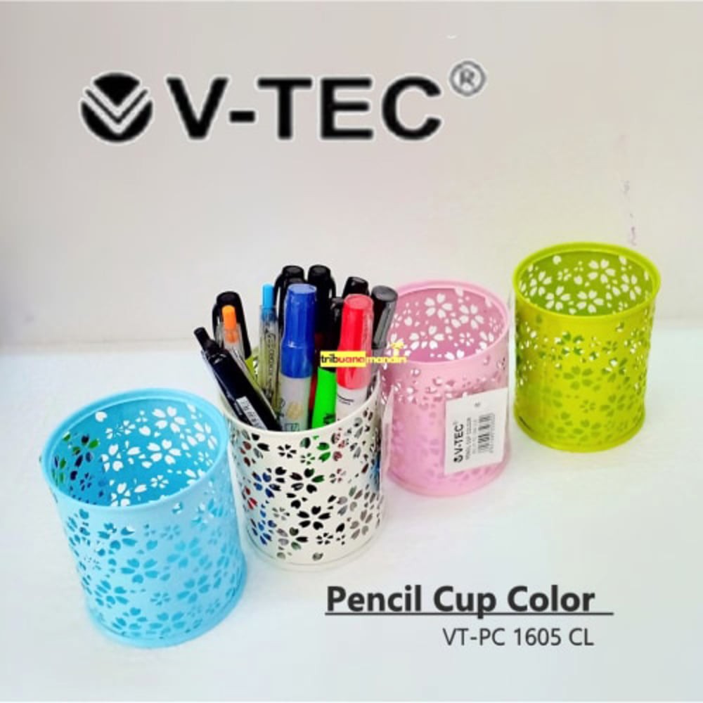 

DESK PEN/PENCIL CUP BULAT V-TEC 1506 MOTIF DAUN