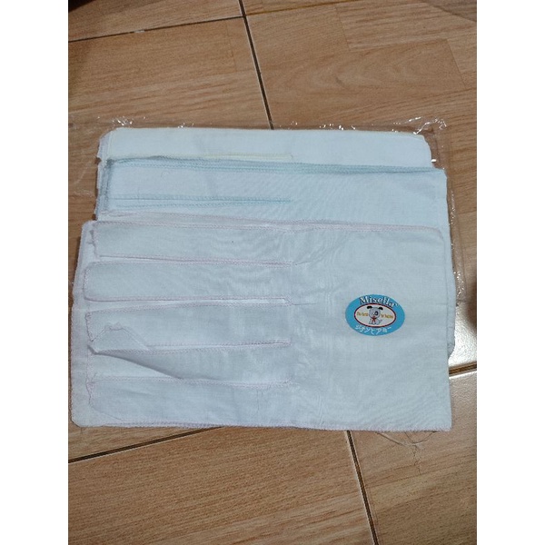 Gurita bayi Misella  polos putih (6pcs)