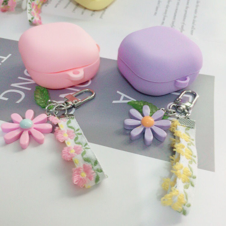 Baseus Encok TWS WM01 Soft Case Silikon Anti Jatuh Motif Bunga Aksen Lace Mewah Untuk Earphone