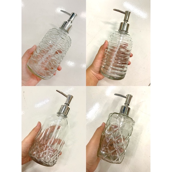 Botol Sabun Kaca Pump | Botol Lotion Kaca Pump | Botol Handsanitizer Kaca Pump