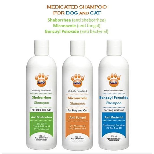 Shampoo Shampo Anti Kutu jamur Untuk Anjing dan Kucing 200ml raidall