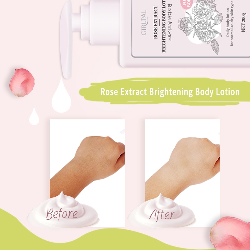 (COD) GIRLPAL Rose Brightening Body Lotion | Body Care, 200ml