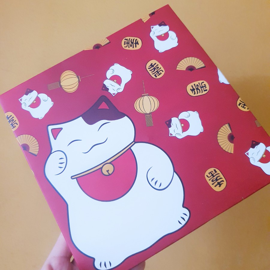 

5 pcs Box Imlek Kotak Nastar Bulat Classic Kardus Kemasan Mini Cake Dus Pie Susu Hampers Packaging Sekat 25 Lucky Cat