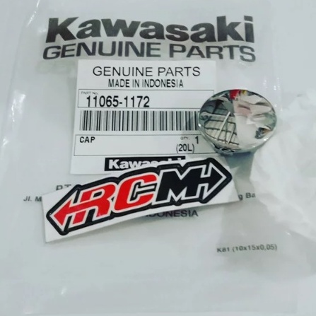 CAP TUTUP CHROME CROM CROOM ARM RANGKA YANG KECIL NINJA R RR 2T 2TAK SS ORI ORIGINAL KAWASAKI KGP ASLI 11065-1172