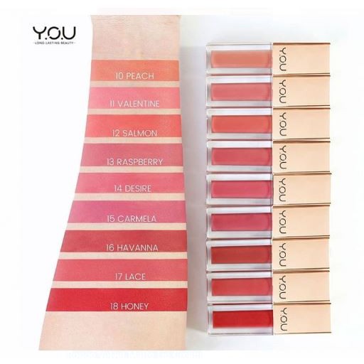 ☘️Yuri Kosmetik☘️ YOU ROUGE VELVET MATTE LIP CREAM FREE TRAVEL SIZE