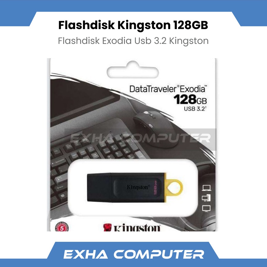 Jual Flashdisk Kingston 128GB DataTraveler Exodia DTX/128GB USB 3.2 ...