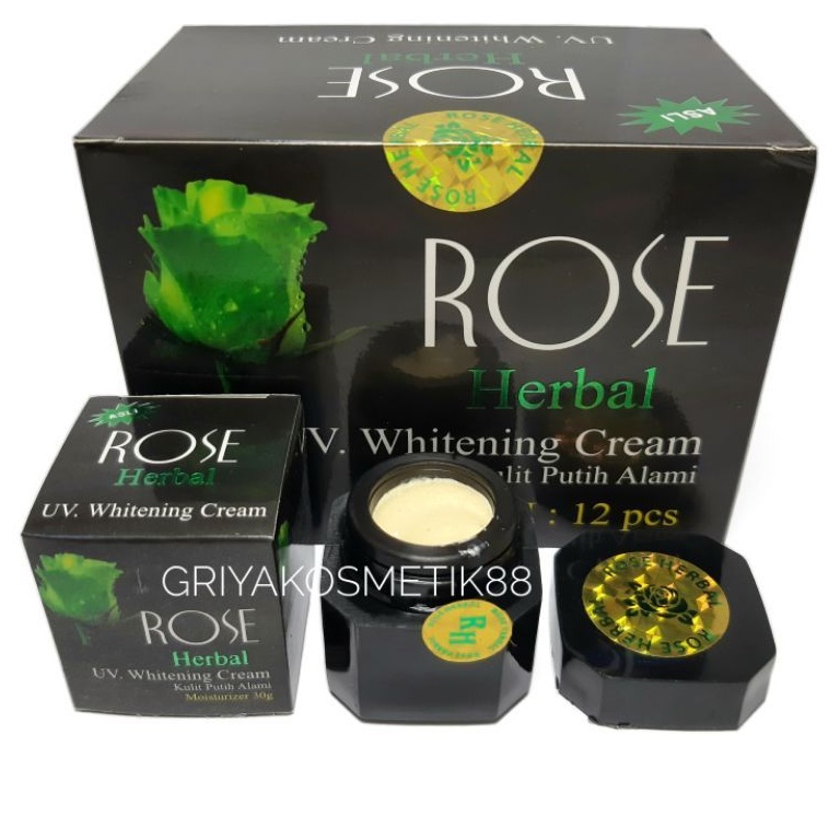 CREAM ROSE HERBAL UV WHITENING LUSINAN