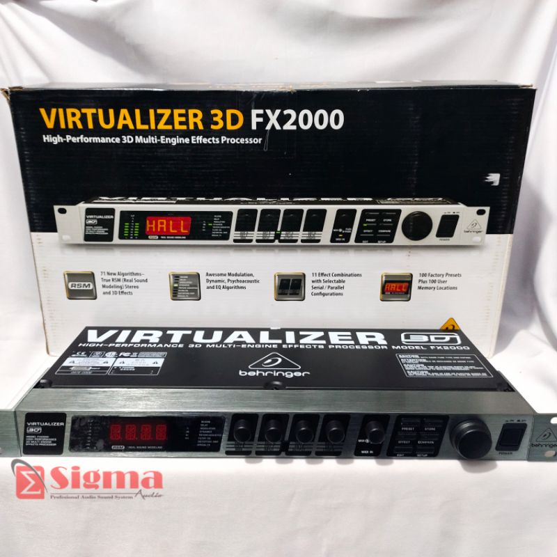 Efek Vokal Behringer Virtualizer 3D FX2000